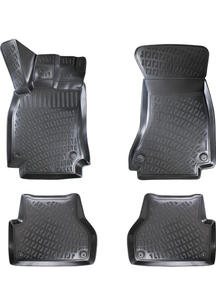 Rizline 3D Oto Paspas Siyah Renk Audi A4 B8 2008 - 2016 ile Uyumlu