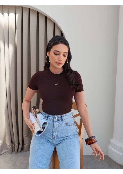 Kahve Orj Crop Top
