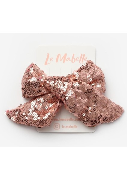 Rose Payetli Kız Çocuk Klips Toka