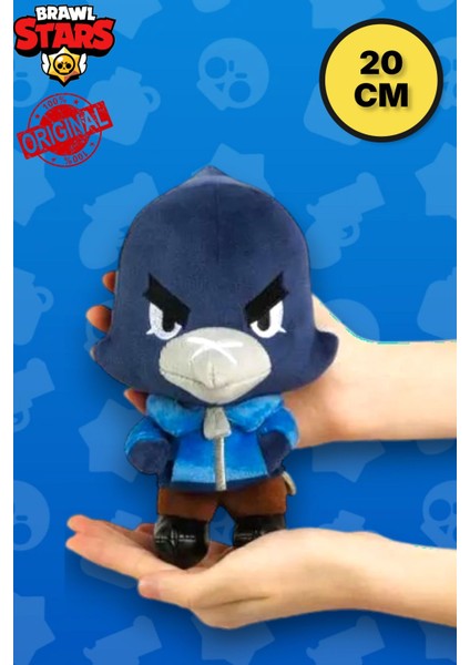 Brawl Stars Yumuşak Kadifemsi Peluş Figür - Crow - 20 cm