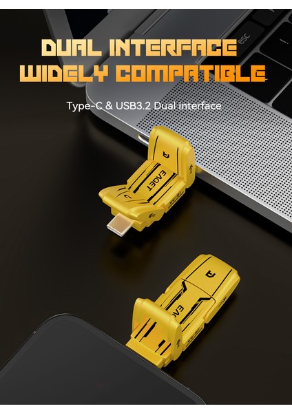 256Gb.Yüksek Hızlı 560Mbs İphone 15/16 Type-C Girişli Tüm Telefonlara Uygun Otg Çift Giriş Metal Sağlam Orjinal
