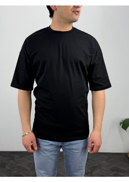 Düz Renk Oversize T-Shirt
