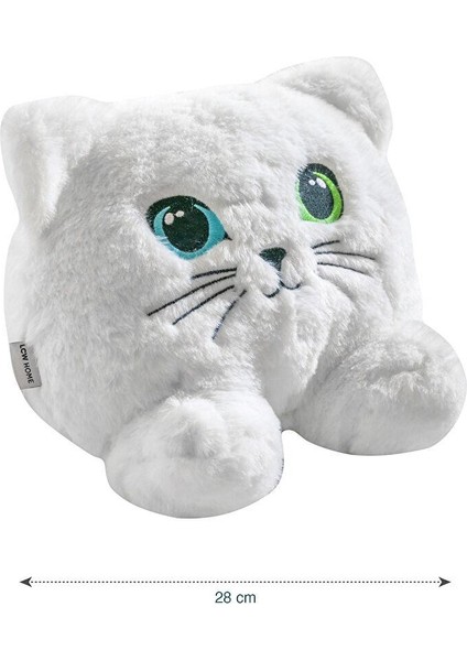 Kedi Görünümlü Pelüş Bebek Kırlent 28 cm fırsatları