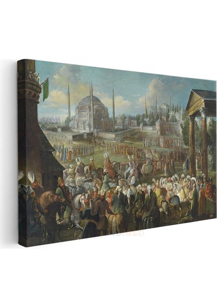 Osmanlı Töreni - Ayasofya Önünde Merasim Kanvas Tablo modelleri