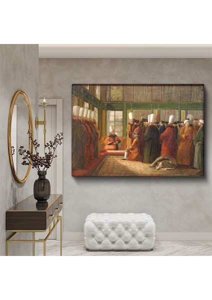 Osman Hamdi Bey - Huzur Meclisi Kanvas Tablo