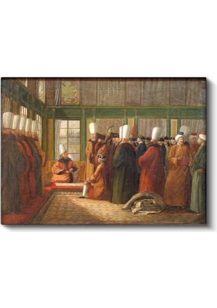 Osman Hamdi Bey - Huzur Meclisi Kanvas Tablo
