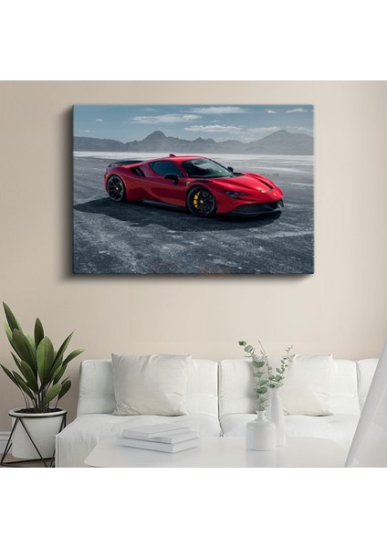 Ferrari'nin Gücü - Ferrari SF90 Stradale Kanvas Tablo