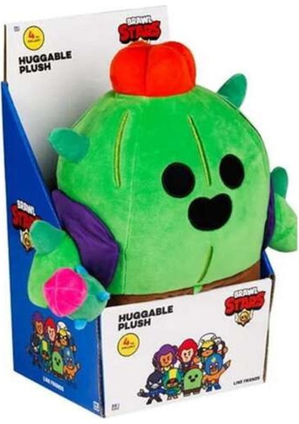 Brawl Stars Yumuşak Kadifemsi Peluş Figür - Spıke The Cactus - 30 cm