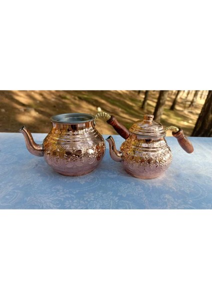 Bakır Çaydanlık Orta Boy, Şık ve Dayanıklı, 1,6 L, Metalik Renk fiyatları