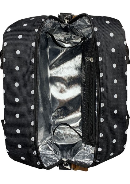 Unisex Siyah Food Bag Mama ve Çok Amaçlı Yemek Taşıma Termos Bebek Bakım Çantası indirimleri