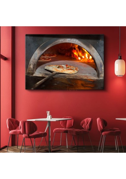 Taş Fırın Pizza - Geleneksel Italyan Lezzeti Kanvas Tablo