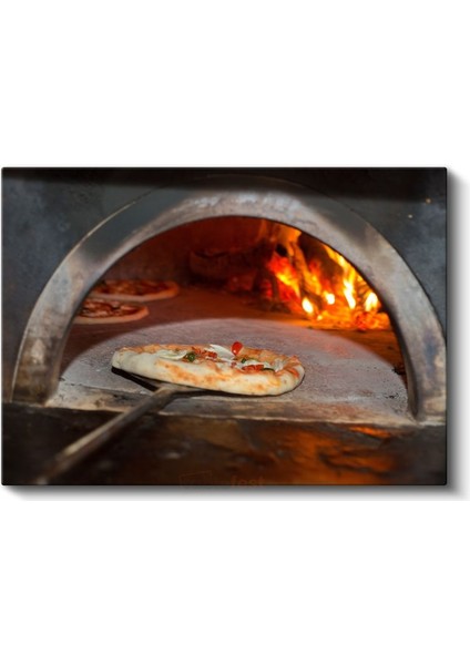 Taş Fırın Pizza - Geleneksel Italyan Lezzeti Kanvas Tablo