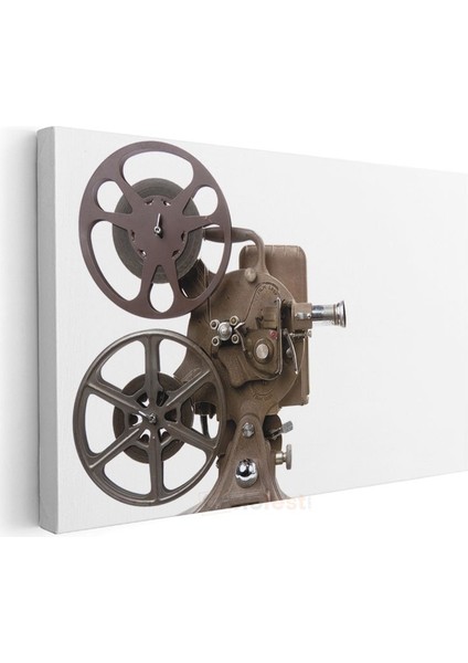 Film Projektörü - Nostaljik Sinema Makinesi Kanvas Tablo