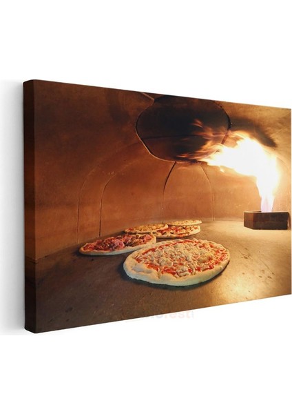 Italyan Pizzası - Taş Fırında Geleneksel Lezzet Kanvas Tablo modelleri