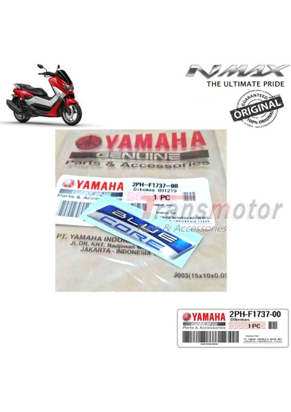 Nmax Xmax Orijinal Yamaha Bluecore Logo Amblem 1 Adet