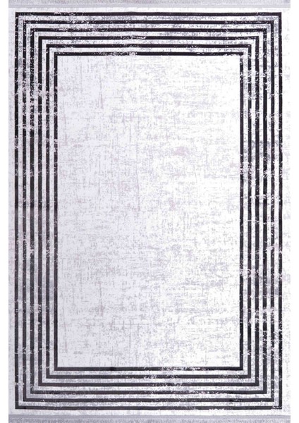 Halı Touch - 7010 Beyaz Siyah