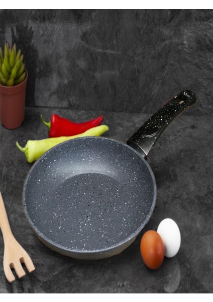 Granit 18 cm Tekli Tava Siyah - Omlet Tavası Kahvaltılık Sos Tava fiyatları