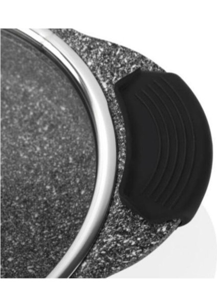 Granit Plus 3'lü Sahan Seti Silikonlu Gri 16-18-20CM TAC-3182 modelleri