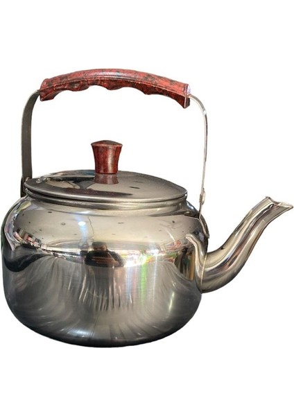 1,5 Litre Çelik Üstten Kulplu Çaydanlık, Kamp ve Piknik İçin Uygun