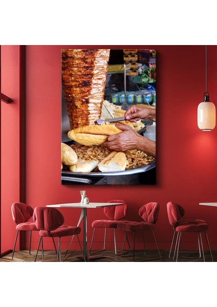Döner Kebap - Geleneksel Et Lezzeti Kanvas Tablo