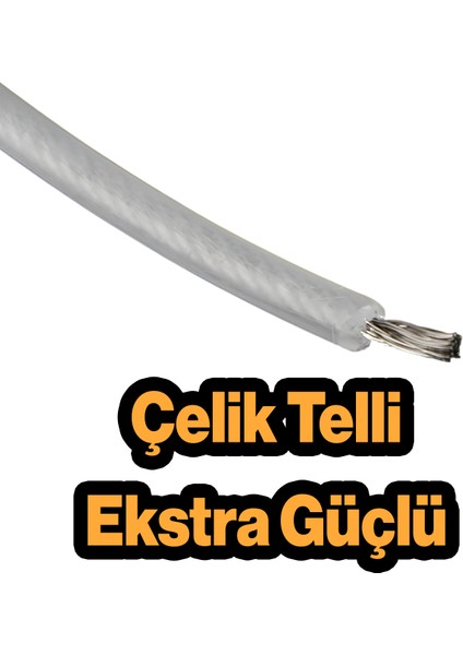 Çelik Telli 3.5 mm 23 Metre Misina Motorlu Tırpan Yuvarlak Çim Ot Biçme Teli Güçlü Performans modelleri
