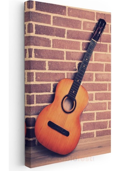 Klasik Gitar - Nostaljik Müzik Aleti Kanvas Tablo modelleri