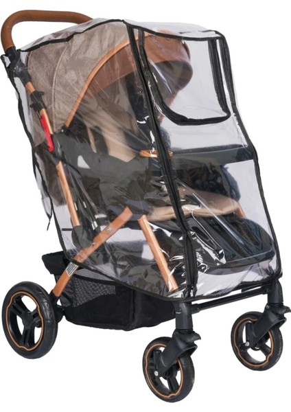 Lüx Fermuarlı Bebek Arabası Yağmurluğu ve 2 Adet Bebek Arabası Kanca 2 Ürün Bir Arada modelleri