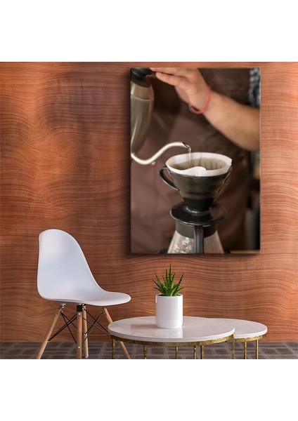 Barista - El Demlemesi Kahve Hazırlama Tekniği Kanvas Tablo