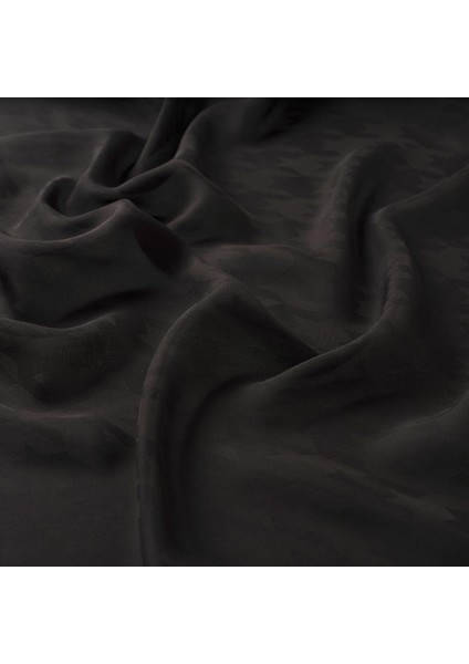 Dört Mevsim Kazayağı Desenli Monogram Şal 04390-SIYAH fiyatları