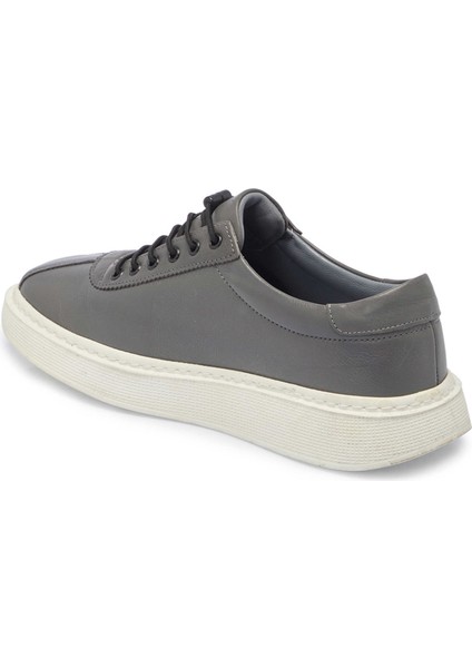 Gri Hakiki Deri Erkek Sneaker - E24I1AY56610-B43