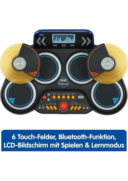 Kidi Dj Drums Elektronik Davullar, Işık Efektleri ve Öğrenme Modu, 6-12 Yaş Için fiyatları