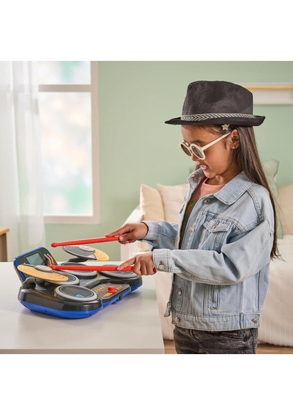 Kidi Dj Drums Elektronik Davullar, Işık Efektleri ve Öğrenme Modu, 6-12 Yaş Için modelleri