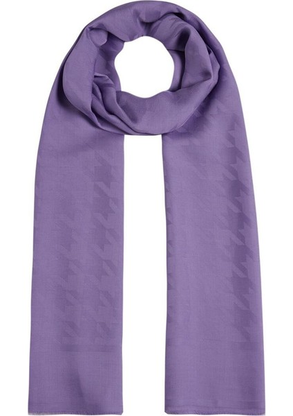 Dört Mevsim Kazayağı Desenli Monogram Şal 04390-MOR modelleri