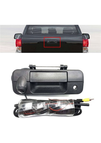 Krom Bagaj Kapağı Kolu Yardımcı Kamera Çerçevesi Arka Görüş Geri Görüş Kamerası 69090-0C051 Toyota Tundra 07-13 Tacoma 2016-2018 (Yurt Dışından)