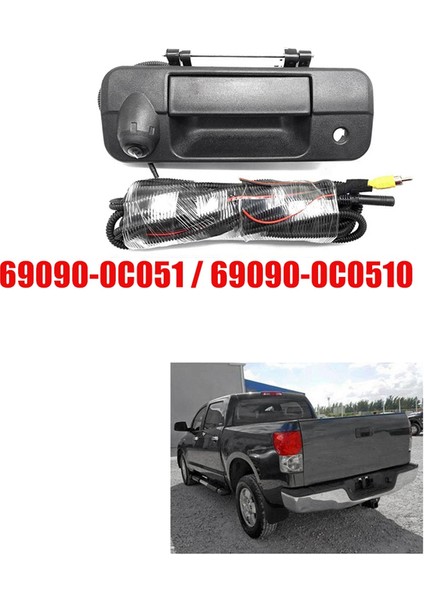 Krom Bagaj Kapağı Kolu Yardımcı Kamera Çerçevesi Arka Görüş Geri Görüş Kamerası 69090-0C051 Toyota Tundra 07-13 Tacoma 2016-2018 (Yurt Dışından)