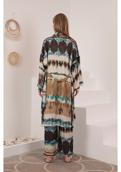Kimono Üst - Indigo