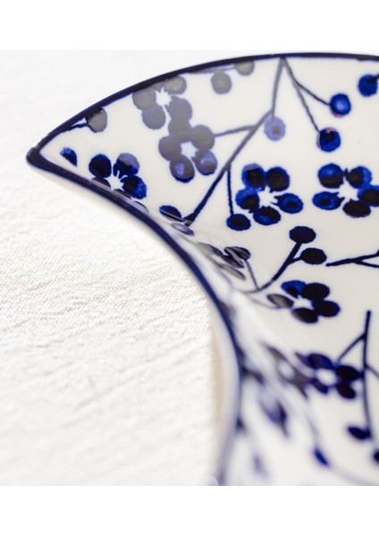 Rêve Bleu Ange New Bone China Servis Tabağı - 15 cm - Mavi/beyaz modelleri