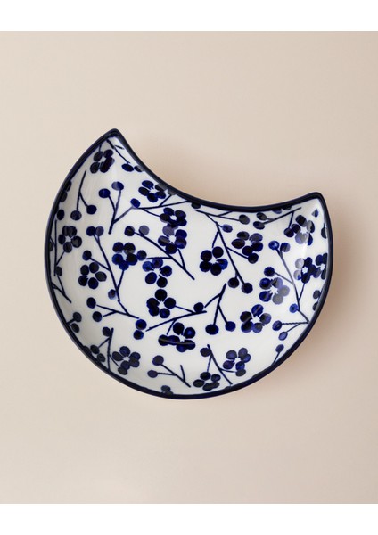 Rêve Bleu Ange New Bone China Servis Tabağı - 15 cm - Mavi/beyaz fırsatları