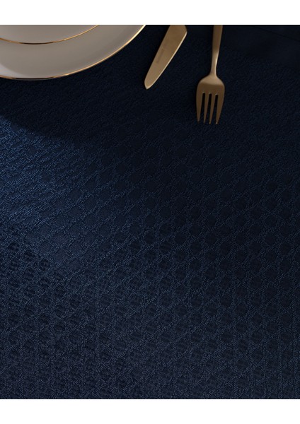 Bourdon Runner - Lacivert - 45X160 cm