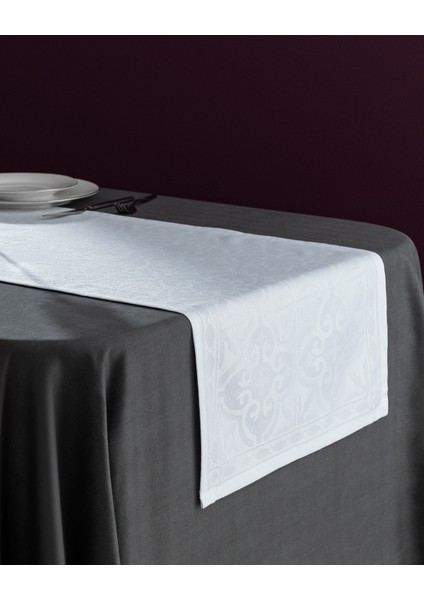 Pradines Runner - Beyaz - 45X160 cm