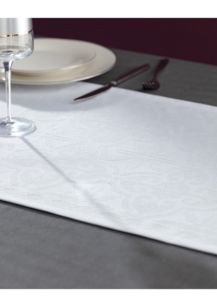 Pradines Runner - Beyaz - 45X160 cm