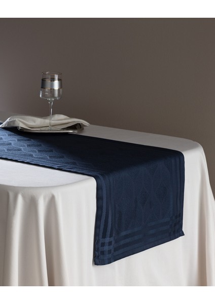 Mayenne Runner - Lacivert - 45X160 cm