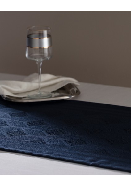 Mayenne Runner - Lacivert - 45X160 cm