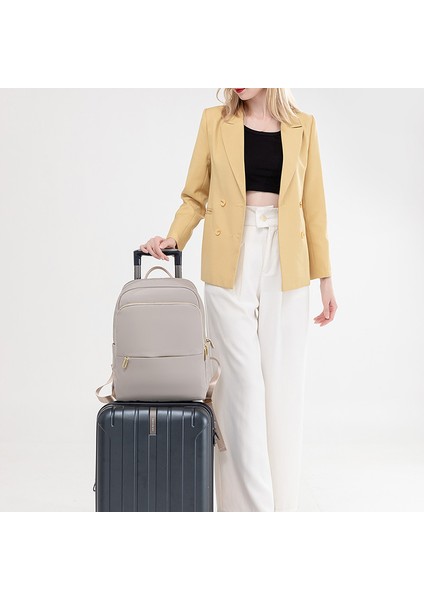 2025 Ilkbahar ve Yaz Yeni 15 Inç Dizüstü Bilgisayar Çantası Oxford Kumaş Sırt Çantası Büyük Kapasiteli Eğlence Seyahat Sırt Çantası Kadın (Yurt Dışından) modelleri