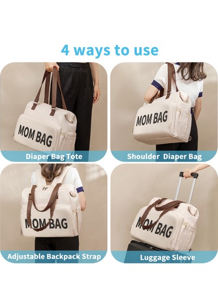 Basit Sırt Çantası Dışarı Çık Anne Çantası Çok Amaçlı Seyahat Çantası Bebek Bezi Çantası (Yurt Dışından) fırsatları