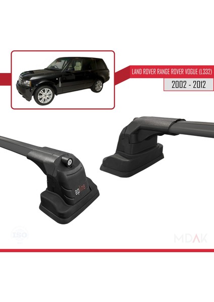 Land Rover Range Rover Vogue (L322) 2002-2012 Arası ile Uyumlu Ace-3 Ara Atkı Tavan Barı Siyah 2 Adet modelleri