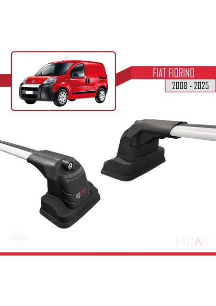 Fiat Fiorino 2008-2025 Arası ile Uyumlu Ace-3 Ara Atkı Tavan Barı Gri 2 Adet modelleri