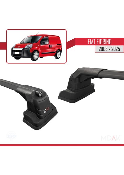 Fiat Fiorino 2008-2025 Arası ile Uyumlu Ace-3 Ara Atkı Tavan Barı Siyah 2 Adet modelleri