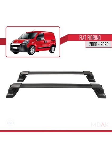 Fiat Fiorino 2008-2025 Arası ile Uyumlu Ace-3 Ara Atkı Tavan Barı Siyah 2 Adet fırsatları