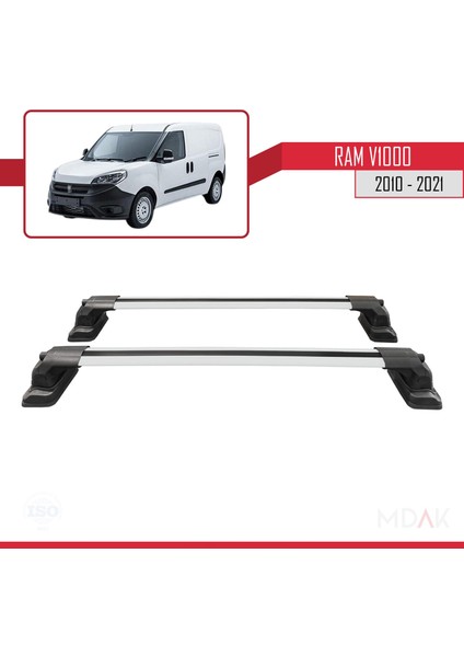 Ram V1000 2010-2021 Arası ile Uyumlu Ace-3 Ara Atkı Tavan Barı Gri 2 Adet